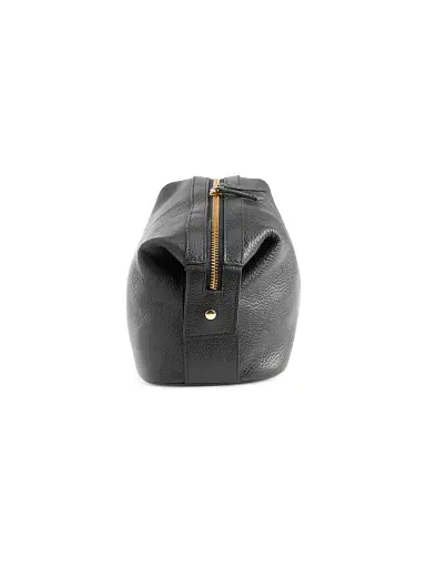 ROYCE New York Women's Leather Toiletry Bag - Navy Blue | Thumbnail 3 ROYCE New York Women's Leather Toiletry Bag - Navy Blue | Thumbnail 3