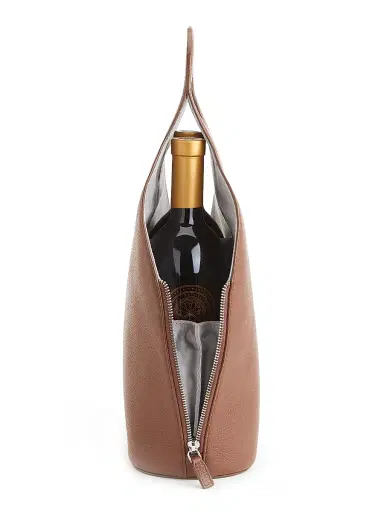 Royce New York Double Wine & Champagne Carrying Case - Tan | Thumbnail 2 Royce New York Double Wine & Champagne Carrying Case - Tan | Thumbnail 2