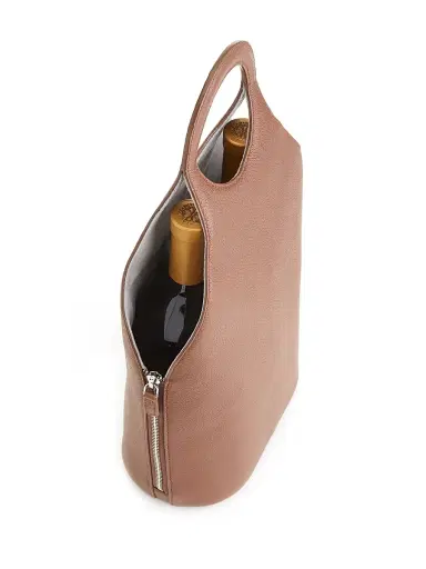 Royce New York Double Wine & Champagne Carrying Case - Tan | Thumbnail 4 Royce New York Double Wine & Champagne Carrying Case - Tan | Thumbnail 4