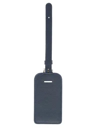 Royce New York Women's Leather Luggage Tag - Navy Blue | Thumbnail 2 Royce New York Women's Leather Luggage Tag - Navy Blue | Thumbnail 2