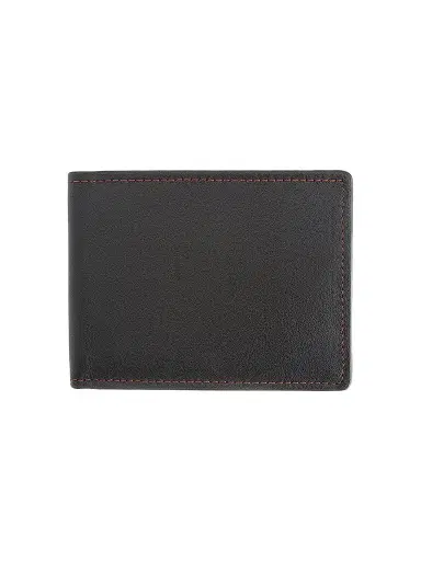 Royce New York Men's RFID-Blocking Slim Bi-Fold Leather Wallet - Black Tan | Thumbnail 1 Royce New York Men's RFID-Blocking Slim Bi-Fold Leather Wallet - Black Tan | Thumbnail 1