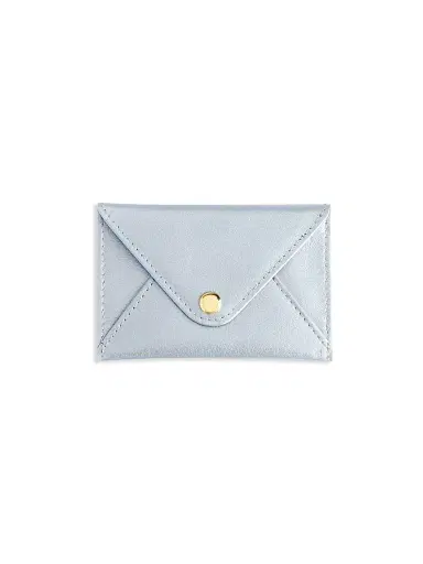 Royce New York Men's Leather Envelope Style Business Card Holder - Silver | Thumbnail 1 Royce New York Men's Leather Envelope Style Business Card Holder - Silver | Thumbnail 1