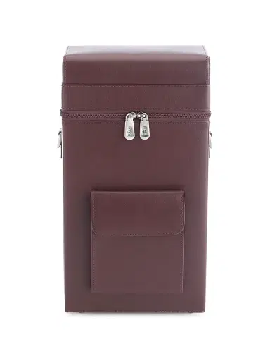 Royce New York Leather Double Wine Carrying Case - Tan | Thumbnail 3 Royce New York Leather Double Wine Carrying Case - Tan | Thumbnail 3