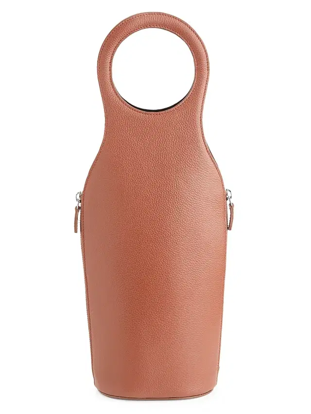 Leather Wine & Champagne Carrying Case - Tan Leather Wine & Champagne Carrying Case - Tan