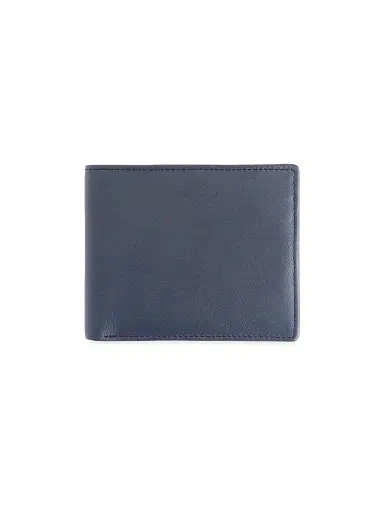 Royce New York Men's RFID Blocking Tri-Fold Wallet - Navy Orange | Thumbnail 1 Royce New York Men's RFID Blocking Tri-Fold Wallet - Navy Orange | Thumbnail 1
