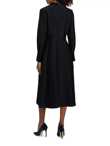 Jason Wu Collection Women's Washed Twill Midi-Shirtdress - Ultra Navy - Size 14 | Thumbnail 5 Jason Wu Collection Women's Washed Twill Midi-Shirtdress - Ultra Navy - Size 14 | Thumbnail 5