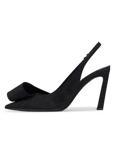 Givenchy Women's Twisted Ribbon Slingbacks Pumps - Black - Size 11 | Thumbnail 3 Givenchy Women's Twisted Ribbon Slingbacks Pumps - Black - Size 11 | Thumbnail 3