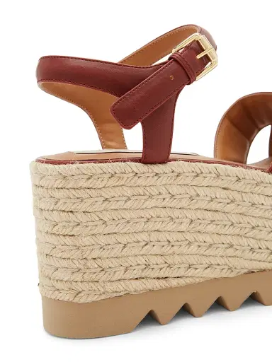 Stella McCartney Women's Elyse Espadrille Wedge Sandals - Natural Cherry - Size 10 | Thumbnail 4 Stella McCartney Women's Elyse Espadrille Wedge Sandals - Natural Cherry - Size 10 | Thumbnail 4