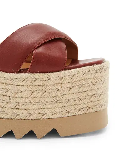 Stella McCartney Women's Elyse Espadrille Wedge Sandals - Natural Cherry - Size 10 | Thumbnail 5 Stella McCartney Women's Elyse Espadrille Wedge Sandals - Natural Cherry - Size 10 | Thumbnail 5