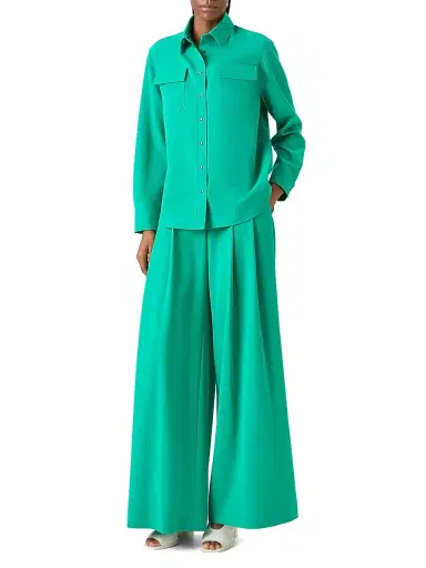 Akris Women's Wool Gabardine Utility Shirt | Thumbnail 2 Akris Women's Wool Gabardine Utility Shirt | Thumbnail 2