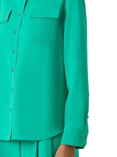 Akris Women's Wool Gabardine Utility Shirt | Thumbnail 6 Akris Women's Wool Gabardine Utility Shirt | Thumbnail 6