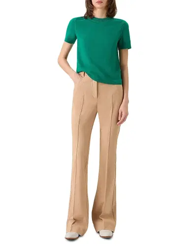 Akris Women's Cashmere Short-Sleeve Knit Sweater - Tourmaline | Thumbnail 2 Akris Women's Cashmere Short-Sleeve Knit Sweater - Tourmaline | Thumbnail 2