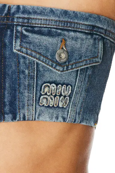 Miu Miu Denim Top | Thumbnail 5 Miu Miu Denim Top | Thumbnail 5