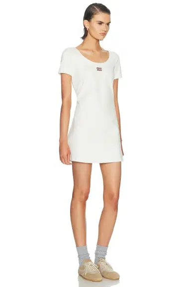 Miu Miu Jersey Dress | Thumbnail 2 Miu Miu Jersey Dress | Thumbnail 2