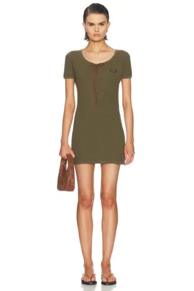 Miu Miu Waffle Dress | Thumbnail 1 Miu Miu Waffle Dress | Thumbnail 1