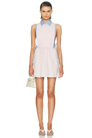 Miu Miu Popeline Dress | Thumbnail 4 Miu Miu Popeline Dress | Thumbnail 4