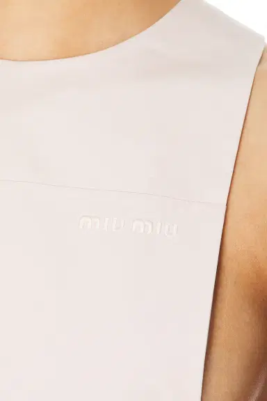 Miu Miu Popeline Dress | Thumbnail 5 Miu Miu Popeline Dress | Thumbnail 5