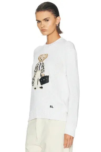Ralph Lauren Collection Lofty Silk Bear Long Sleeve Sweater | Thumbnail 2 Ralph Lauren Collection Lofty Silk Bear Long Sleeve Sweater | Thumbnail 2