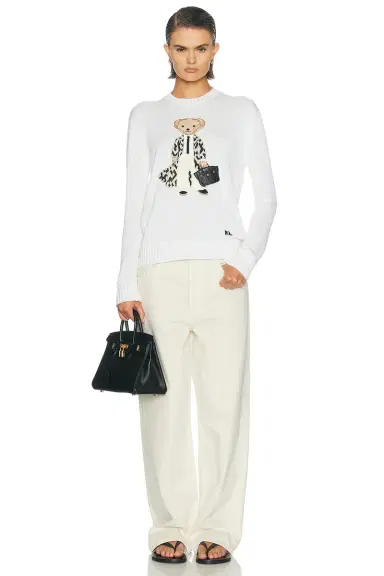 Ralph Lauren Collection Lofty Silk Bear Long Sleeve Sweater | Thumbnail 4 Ralph Lauren Collection Lofty Silk Bear Long Sleeve Sweater | Thumbnail 4