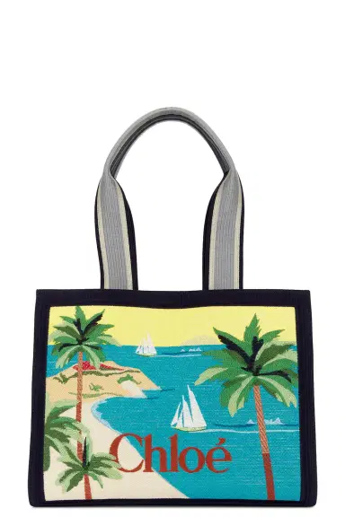 Chloe Soliel Beach Landscape Tote Bag | Thumbnail 1 Chloe Soliel Beach Landscape Tote Bag | Thumbnail 1
