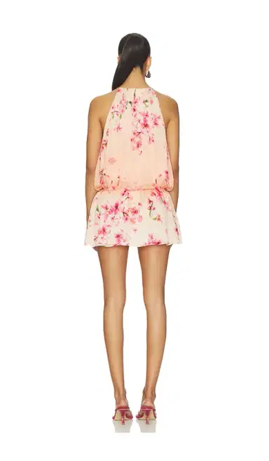 ROCOCO SAND Halter Blouson Mini Dress | Thumbnail 3 ROCOCO SAND Halter Blouson Mini Dress | Thumbnail 3