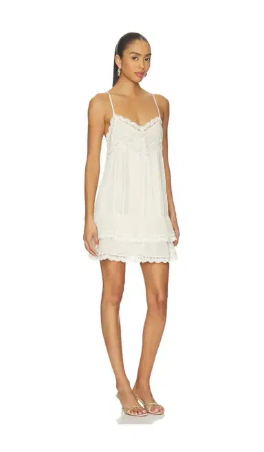 ROCOCO SAND Lace Detail Mini Dress | Thumbnail 2 ROCOCO SAND Lace Detail Mini Dress | Thumbnail 2