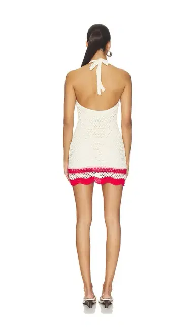 MINKPINK Elva Crochet Halter Mini Dress | Thumbnail 3 MINKPINK Elva Crochet Halter Mini Dress | Thumbnail 3