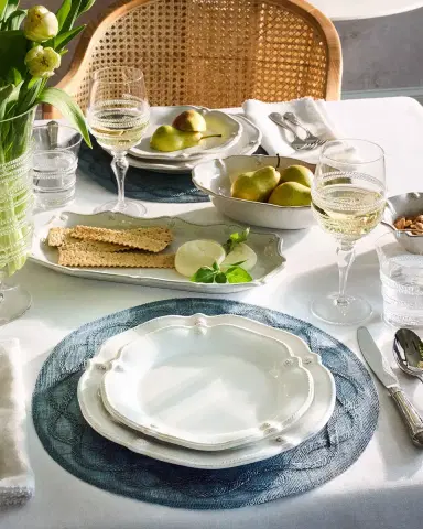 Juliska Tuileries Garden Placemat- Chambray | Thumbnail 3 Juliska Tuileries Garden Placemat- Chambray | Thumbnail 3