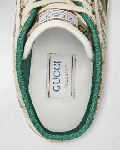 Gucci Men's Tennis 1977 Canvas High-Top Sneakers | Thumbnail 5 Gucci Men's Tennis 1977 Canvas High-Top Sneakers | Thumbnail 5