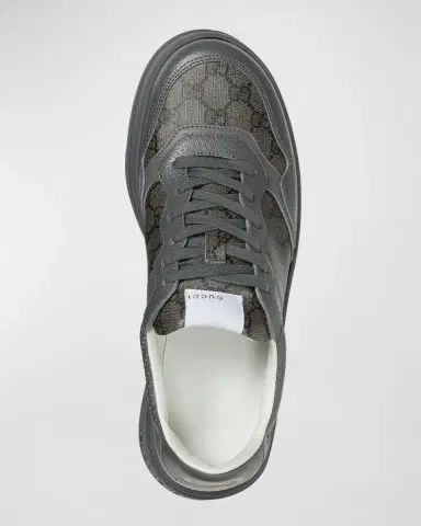 Gucci Men 's Chunky B GG Supreme Low-Top Sneakers | Thumbnail 3 Gucci Men 's Chunky B GG Supreme Low-Top Sneakers | Thumbnail 3