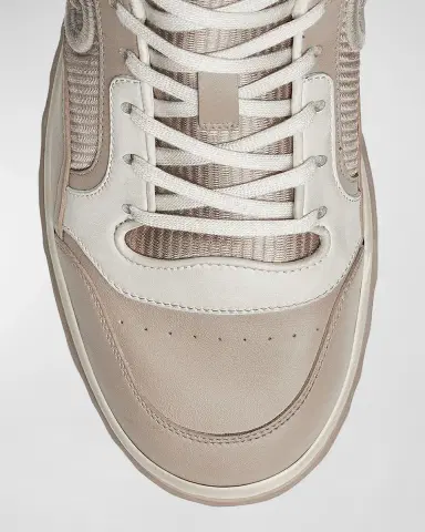 Gucci Men's MAC 80 Embroidered Leather Low-Top Sneakers | Thumbnail 3 Gucci Men's MAC 80 Embroidered Leather Low-Top Sneakers | Thumbnail 3