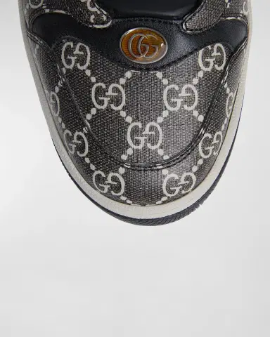 Gucci Men 's Screener GG Canvas Low-Top Sneakers with Web | Thumbnail 5 Gucci Men 's Screener GG Canvas Low-Top Sneakers with Web | Thumbnail 5