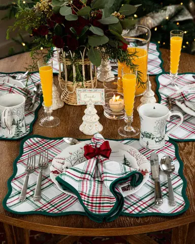 Juliska Merry Tartan Placemat | Thumbnail 2 Juliska Merry Tartan Placemat | Thumbnail 2