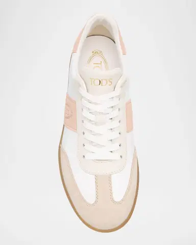 Tod 's Mixed Leather Low-Top Sneakers | Thumbnail 5 Tod 's Mixed Leather Low-Top Sneakers | Thumbnail 5