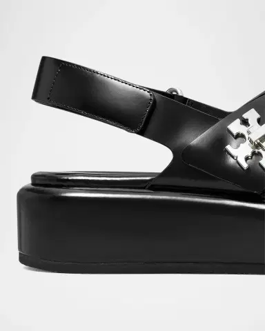 Tory Burch Crisscross Leather Slingback Platform Sandals | Thumbnail 2 Tory Burch Crisscross Leather Slingback Platform Sandals | Thumbnail 2