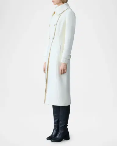 Mackage Elodie Double-Breasted Sparkly Long Coat | Thumbnail 3 Mackage Elodie Double-Breasted Sparkly Long Coat | Thumbnail 3