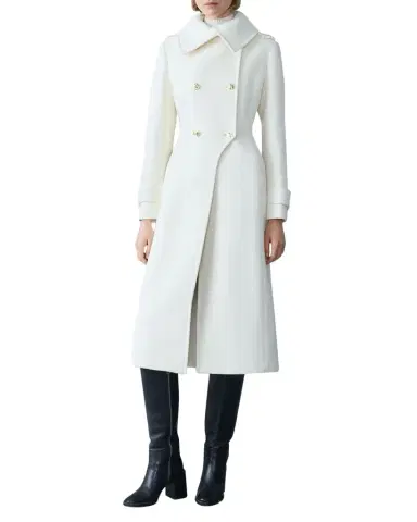 Mackage Elodie Double-Breasted Sparkly Long Coat | Thumbnail 1 Mackage Elodie Double-Breasted Sparkly Long Coat | Thumbnail 1