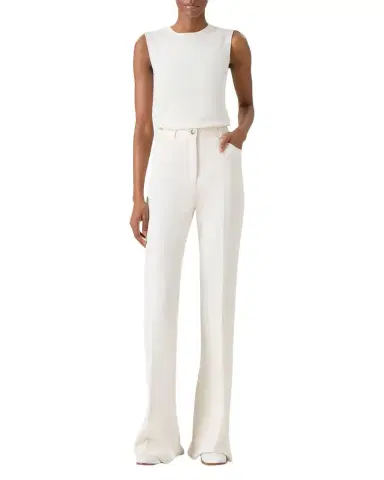 Akris Crewneck Stretch Silk Knit Top | Thumbnail 1 Akris Crewneck Stretch Silk Knit Top | Thumbnail 1