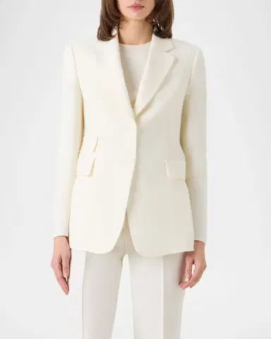 Akris Arie Double-Faced Linen-Wool Jacket | Thumbnail 3 Akris Arie Double-Faced Linen-Wool Jacket | Thumbnail 3
