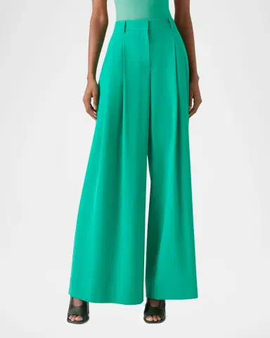 Akris Cassie Wool Gabardine Flared Pants | Thumbnail 3 Akris Cassie Wool Gabardine Flared Pants | Thumbnail 3