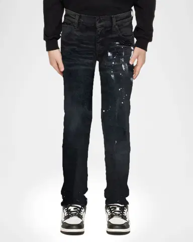 PURPLE Boy's Black Resin Skinny Jeans | Thumbnail 2 PURPLE Boy's Black Resin Skinny Jeans | Thumbnail 2