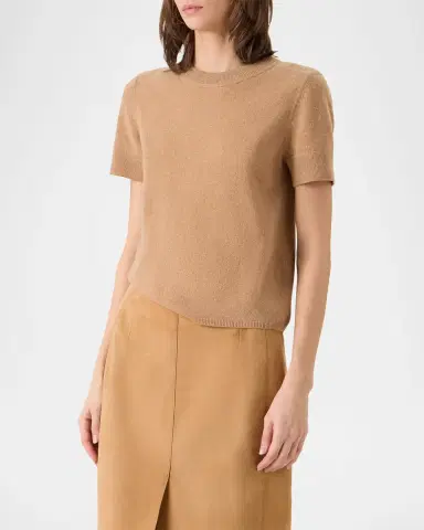 Akris Cashmere Short Sleeve Knit Sweater | Thumbnail 5 Akris Cashmere Short Sleeve Knit Sweater | Thumbnail 5
