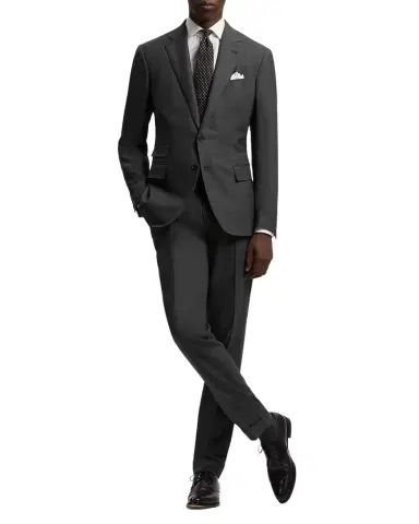 Ralph Lauren Purple Label Kent Hand-Tailored Wool Birdseye Suit | Thumbnail 1 Ralph Lauren Purple Label Kent Hand-Tailored Wool Birdseye Suit | Thumbnail 1