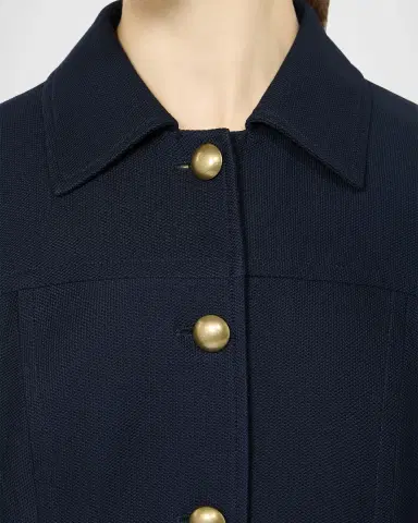 Max Mara Risorsa Short-Sleeve Pique Shirt Jacket | Thumbnail 4 Max Mara Risorsa Short-Sleeve Pique Shirt Jacket | Thumbnail 4