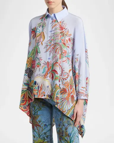 Etro Paisley-Print Silk Handkerchief Button-Down Shirt | Thumbnail 3 Etro Paisley-Print Silk Handkerchief Button-Down Shirt | Thumbnail 3