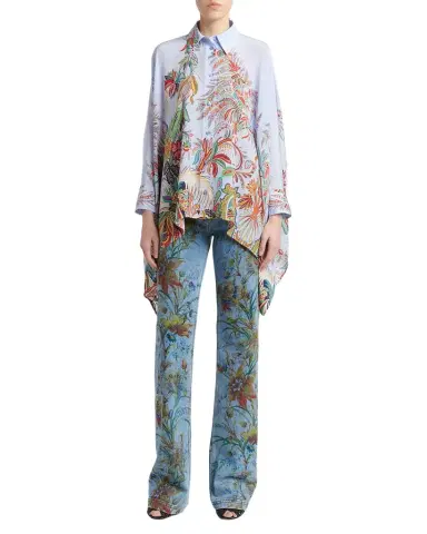 Etro Paisley-Print Silk Handkerchief Button-Down Shirt | Thumbnail 1 Etro Paisley-Print Silk Handkerchief Button-Down Shirt | Thumbnail 1