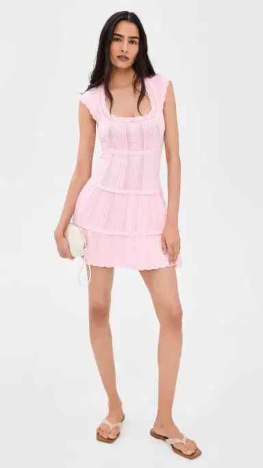 LoveShackFancy aighton Dress Candy Floss Pink | Thumbnail 5 LoveShackFancy aighton Dress Candy Floss Pink | Thumbnail 5