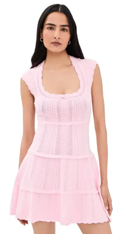 LoveShackFancy aighton Dress Candy Floss Pink | Thumbnail 1 LoveShackFancy aighton Dress Candy Floss Pink | Thumbnail 1