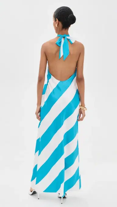 Ronny Kobo Chantell Dress Turquoise Ivory M | Thumbnail 3 Ronny Kobo Chantell Dress Turquoise Ivory M | Thumbnail 3