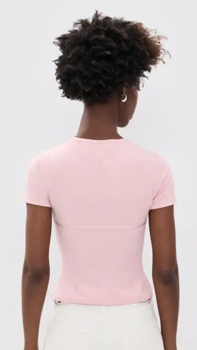 Fleur du Mal Organic Cotton T-Shirt Pink Lady L | Thumbnail 3 Fleur du Mal Organic Cotton T-Shirt Pink Lady L | Thumbnail 3